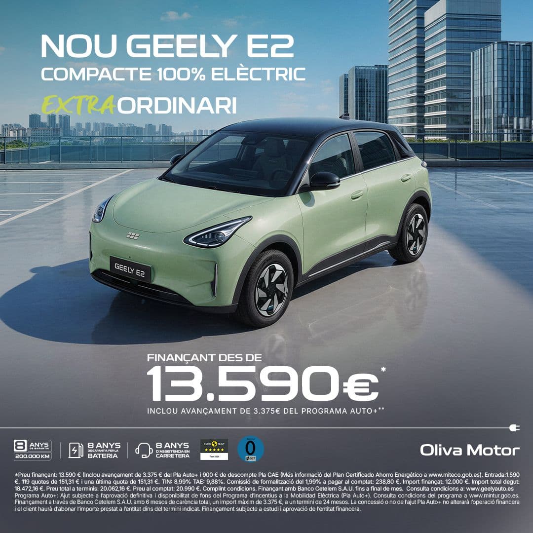 Nou Geely E2 des de 13.590 €*